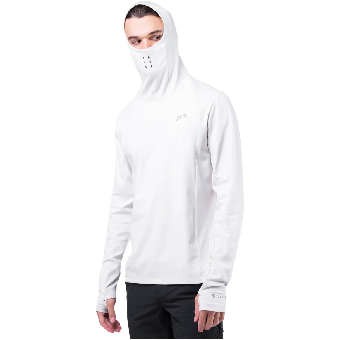 2026 Zhik MÀnner Bewegung Langarm Hooded Top ATP-0100-M-PLT - Platinum